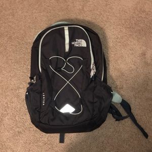 Gray north face jester backpack